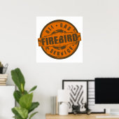 Panneau vintage Poster Firebird (Bureau à domicile)