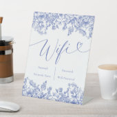 Panneau Wi-Fi bleu bleu bleu bleu foncé Aquarelle (In SItu)