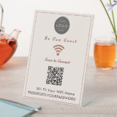 Panneau WiFi Code QR Terre Cuite Rose (In SItu)
