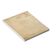 Panneau Zodiac Capricorne - Bloc-notes personnalis (Incliné)