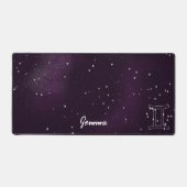 Panneau Zodiac Galaxie violette Gemini Mat de bure (Recto)