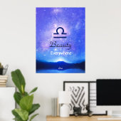 Panneau Zodiac Libra Dreamstar Sky Citation Poster (Bureau à domicile)