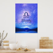 Panneau Zodiac Libra Dreamstar Sky Citation Poster (Cuisine)