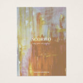 Panneau Zodiac Scorpio Bijoux carte d'affichage (Devant)