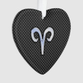 Panneau Zodiac Silver Aries Black Carbon Fibre Pri (devant)