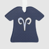 Panneau Zodiac Silver Aries Bleu Carbone Fibres Im (devant)