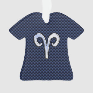 Panneau Zodiac Silver Aries Bleu Carbone Fibres Im