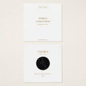 Panneau Zodiac Taurus Bijoux Carte d'affichage (Devant & derrière)