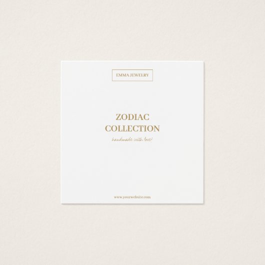 Panneau Zodiac Taurus Bijoux Carte d'affichage (Devant)