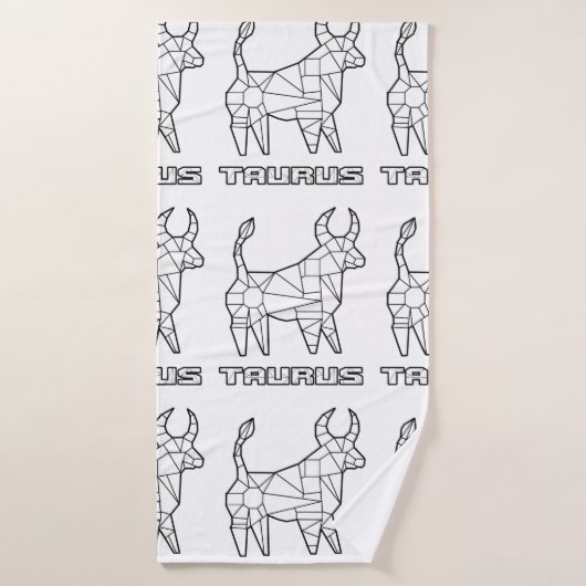 Panneau Zodiaque Taurus Serviette de bain (Serviette de bain)