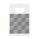 Panneaux d'art étoile de David bleu or (Dos)