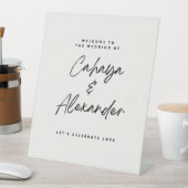 Panneaux de bienvenue de mariage sur pied (In SItu)