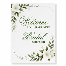 Panneaux de bienvenue pour une baby shower élégant