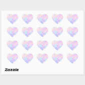 Panneaux de Bubbles Pastel Sticker Coeur (Feuille)