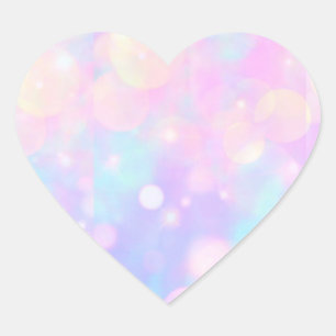 Panneaux de Bubbles Pastel Sticker Coeur