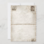 Panneaux de cartes postales Vintages pliés (Dos)