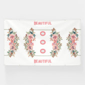 Panneaux de mariage texte beau Poster Bannières (Horizontal)