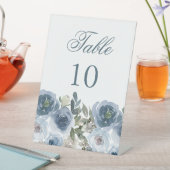 Panneaux de numéros de table à fleurs florales ble (In SItu)