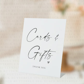Panneaux de piédestal pour cartes et cadeaux