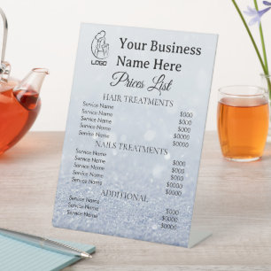 Panneaux de prix minimalistes pour entreprises