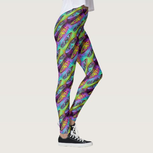 Panneaux de surf 2A-2D Options d'image Leggings (Droite)