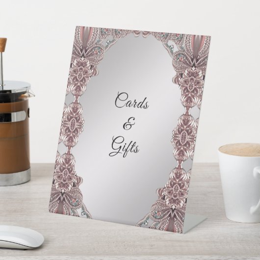 Panneaux de table rose (In SItu)