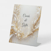 Panneaux de Tabletop Floral Or Blanc (Recto)