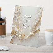 Panneaux de Tabletop Floral Or Blanc (In SItu)