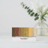 Panneaux en bois Carte de visite de sol personnali (Debout devant)