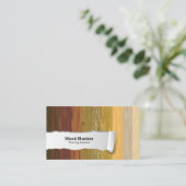 Panneaux en bois Carte de visite de sol personnali (Debout devant)