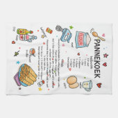 Pannekoek Serviette à plat illustrée (Horizontal)