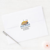 Pannenkoek Bacon Juice Fundraiser Ronde Sticker (Envelop)
