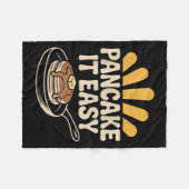Pannenkoek Het Gemakkelijk Grappig Ontbijt Brunch  Fleece Deken (Voorkant (Horizontaal))