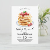 Pannenkoeken Baby Brunch Kaart (Staand voorkant)