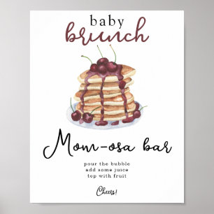 Pannenkoeken babyshower Momosa bar Poster