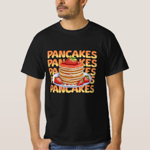 Pannenkoeken Bedekt met Aardbeien T-shirt