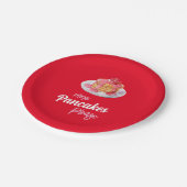 Pannenkoeken Brunch Verjaardag Papieren Bordje (Gekanteld)