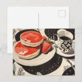 Pannenkoeken en koffie briefkaart (Voorkant / Achterkant)