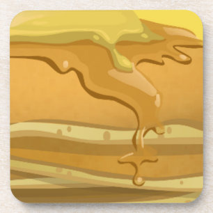 Pannenkoeken en paardenstroop schattig bier onderzetter