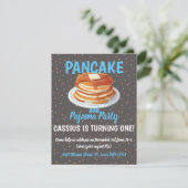 Pannenkoeken- en Pyjamafeest Kaart (Staand voorkant)