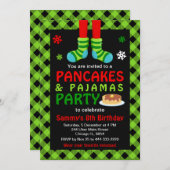 Pannenkoeken en pyjama's Birthday Socks Green gepl Kaart (Voorkant / Achterkant)