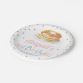 Pannenkoeken en pyjama's Glitter Dot Star Kind Bir Papieren Bordje (Gekanteld)
