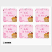 Pannenkoeken en pyjama's Verjaardag Stickers (Vel)