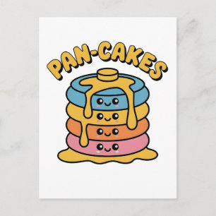 Pannenkoeken Grappig Panseksueel LGBTQ Grappig Pri Feestdagenkaart