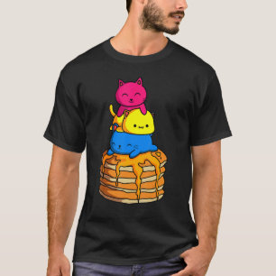 Pannenkoeken Katten Lgbt Pride Wafel Ontbijt Flapj T-shirt