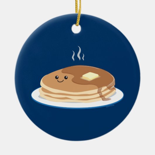 pannenkoeken keramisch ornament (Voorkant)