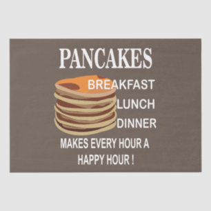 Pannenkoeken maakt elk uur een happy hour pannenko tissuepapier