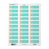 Pannenkoeken met Maple Syrup en Polkadot Pattern Etiket (Full Sheet)