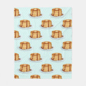 Pannenkoeken met Maple Syrup en Polkadot Pattern Fleece Deken (Voorkant)