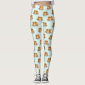 Pannenkoeken met Maple Syrup en Polkadot Pattern Leggings (Voorkant)